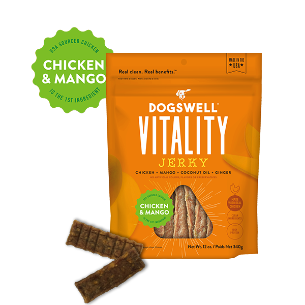 Vitality Chicken & Mango Jerky | Dogswell